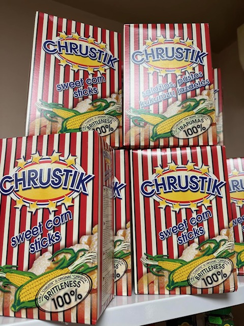 CHRISTIK KUKURŪZAI DĖŽUTĖJE