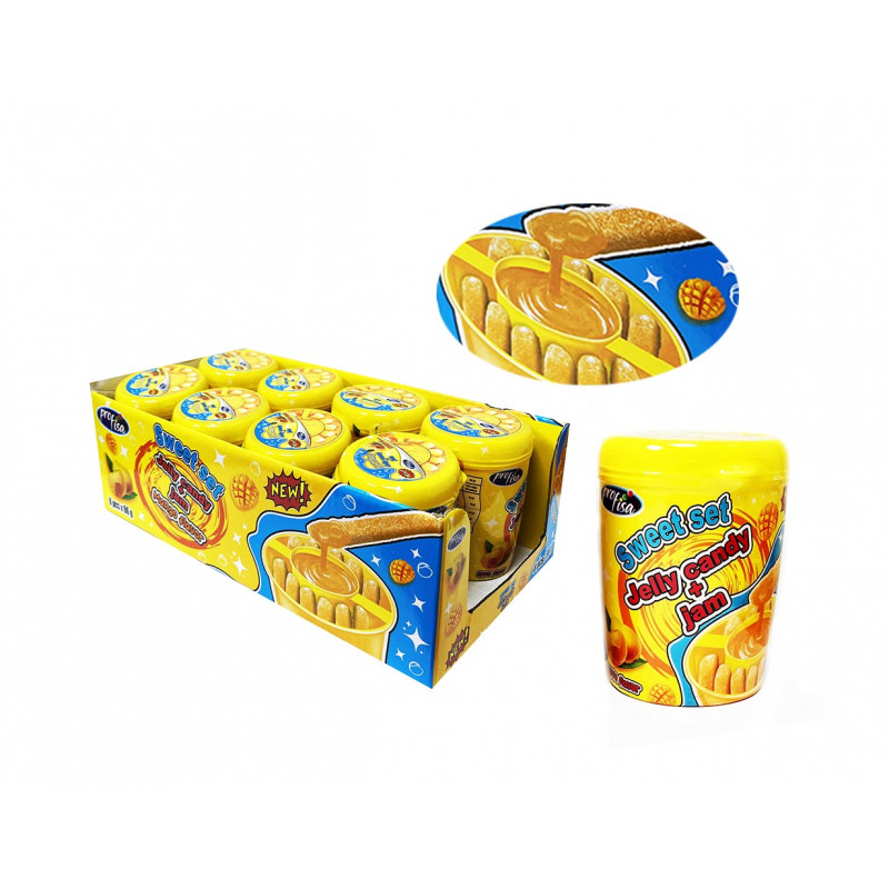ŽELĖ SALDAINIAI + MĖLYNIŲ UOGIENĖ SWEET SET JELLY 96G