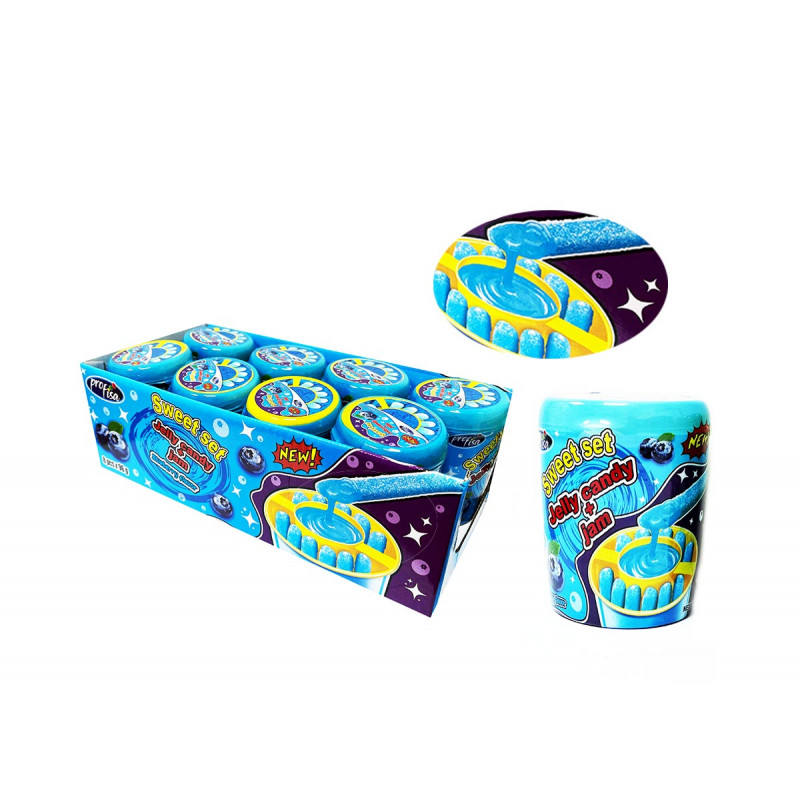 ŽELĖ SALDAINIAI + MĖLYNIŲ UOGIENĖ SWEET SET JELLY 96G
