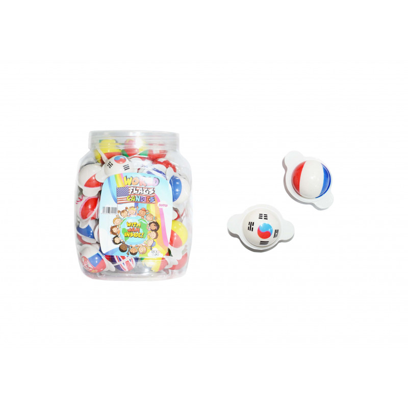 ŽELE SALDAINIAI WORLD FLAG JELLY CANDY 10G