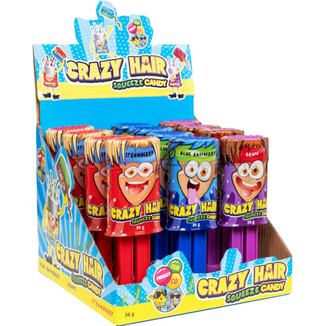 Saldainis Crazy Hair Candy