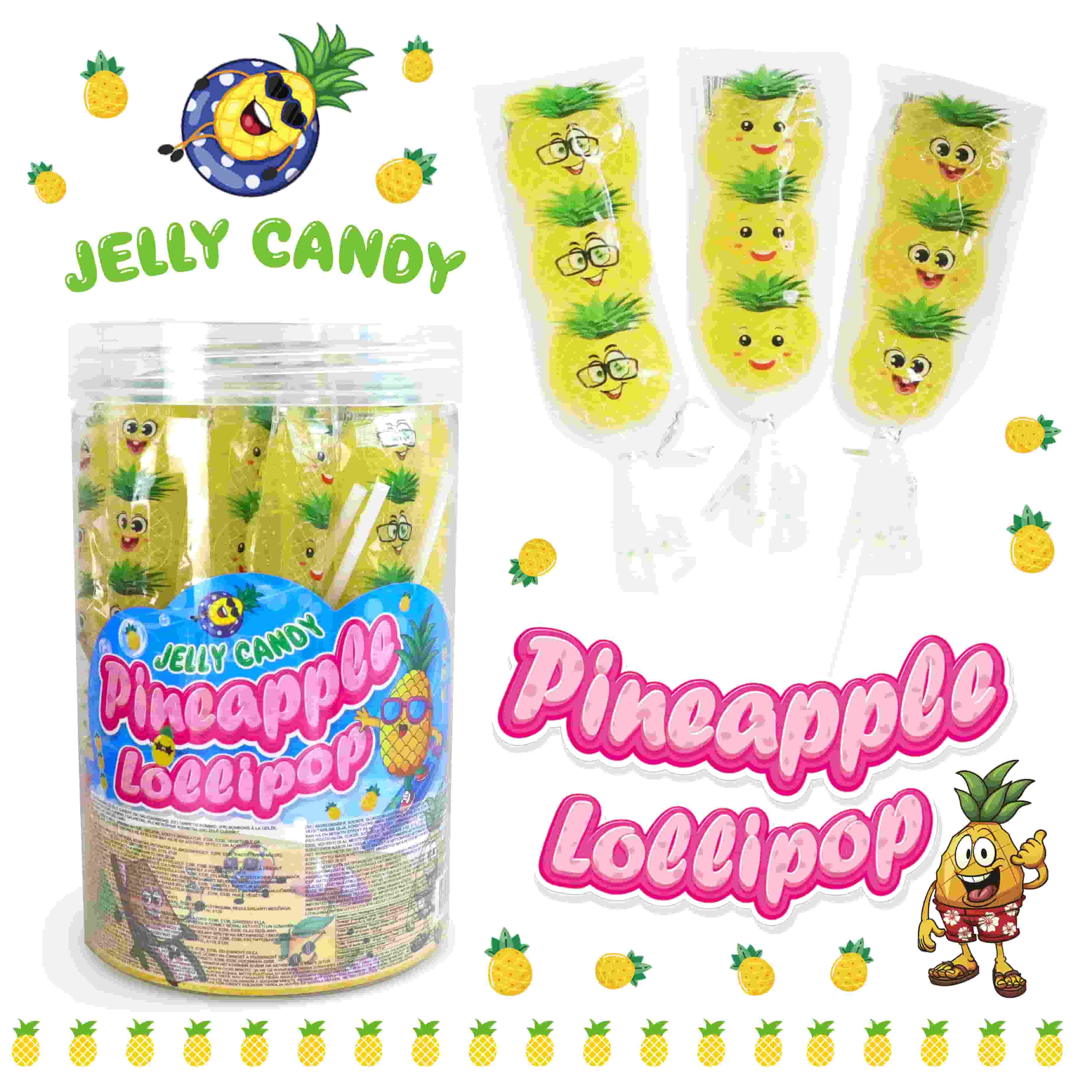 VAISIŲ SKONIO ŽELINUKAI Pineapple