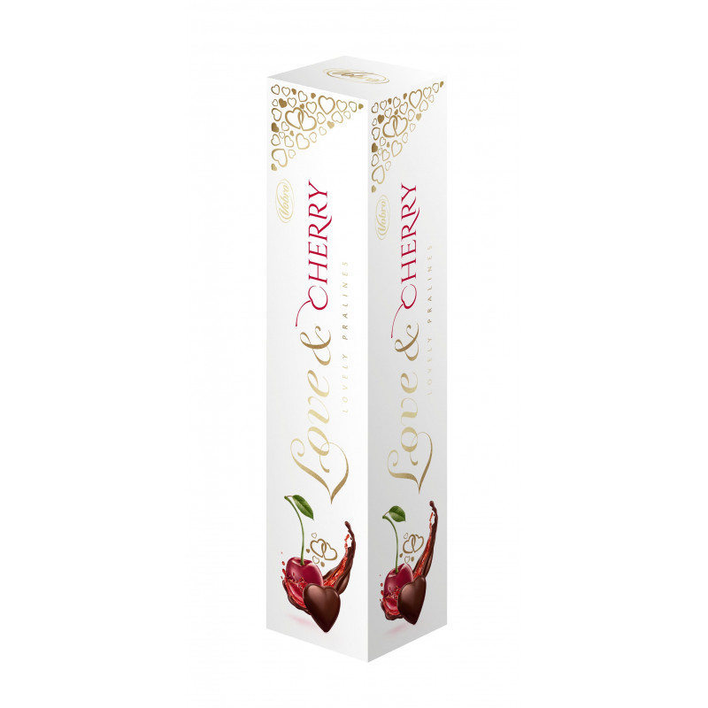 ŠOKOLADINIŲ SALDAINIŲ RINKINYS LOVE CHERRY 76G.