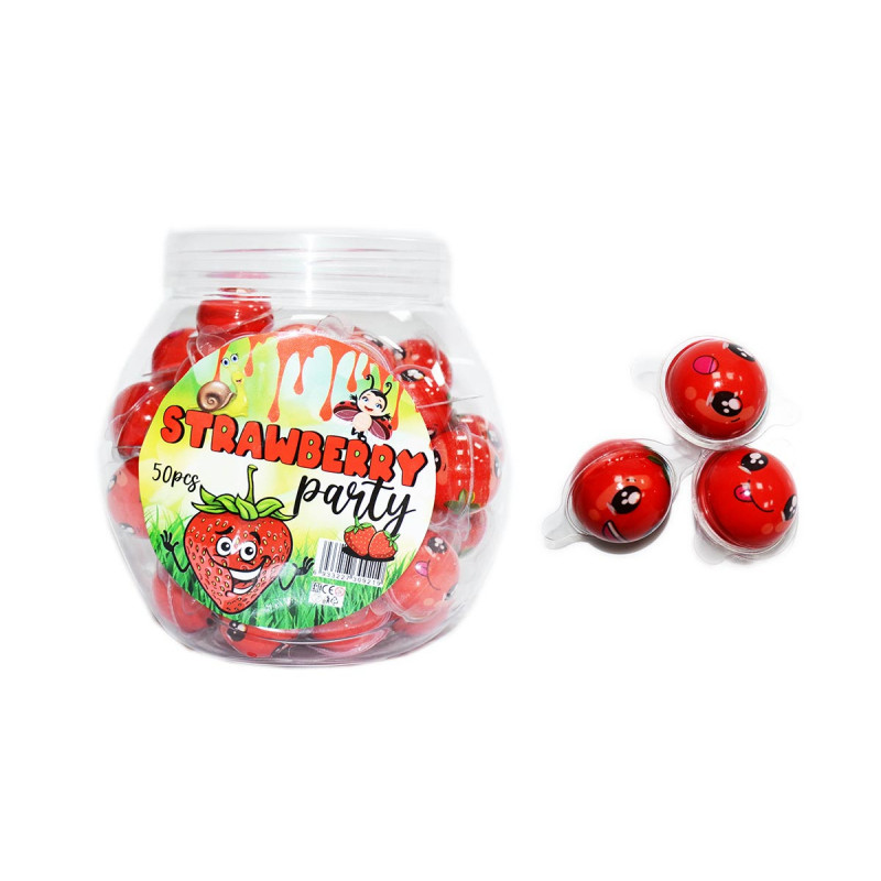 ŽELE SALDAINIAI STRAWBERRY PARTY JELLY CANDY 10G