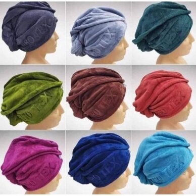 Mikrofibrinis galvos turbanas