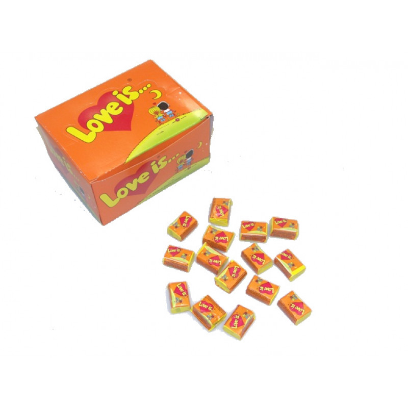 Kramtoma guma "LOVE" 100 vnt
