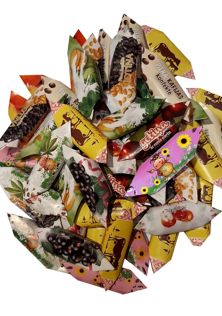 Latviškos karvutės "ASORTI" 100 gr.