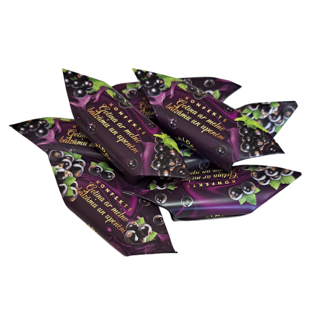 Latviška karvutė "Juodieji serbentai su balzamu" 100 gr.