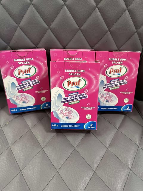 Putojanti tualeto valymo priemonė