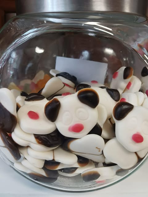 Guminukai jogurto su saldynmedžio skonio